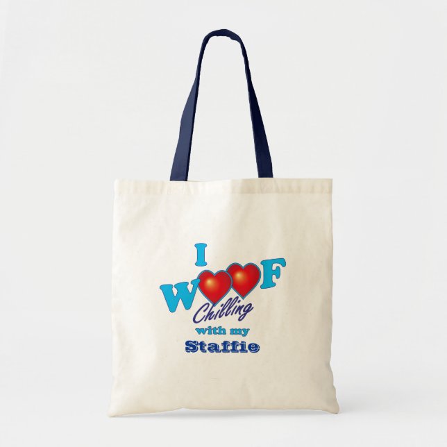 I Schuss Staffies Tragetasche (Vorne)