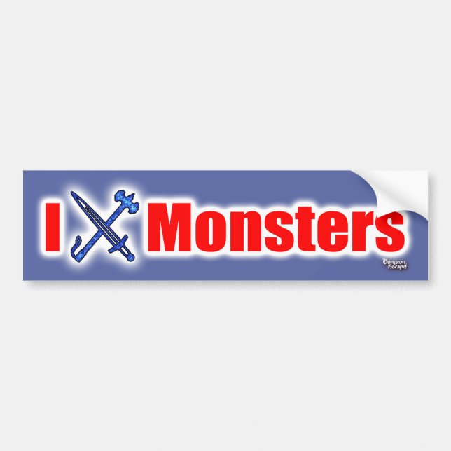 I (Schwert) Monster Autoaufkleber (Vorne)