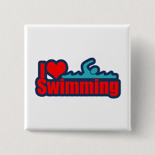 I schwimmende Liebe Button