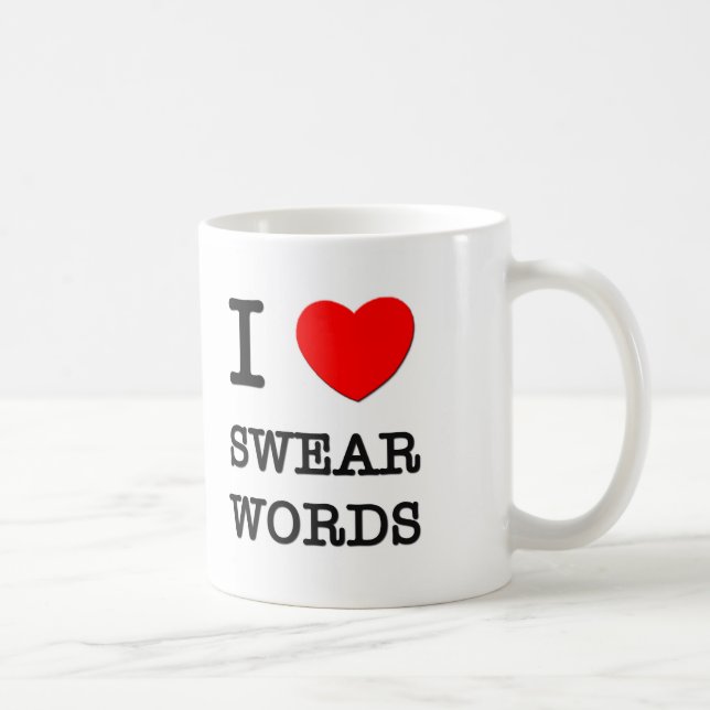 I schwören Liebe Wörter Tasse (Rechts)