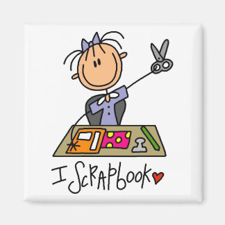 I Scrapbook Tshirts und Geschenke Magnet