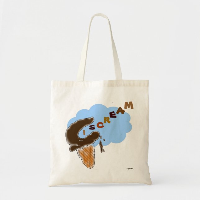 "I Scream" Icecream-Tasche Tragetasche (Vorne)