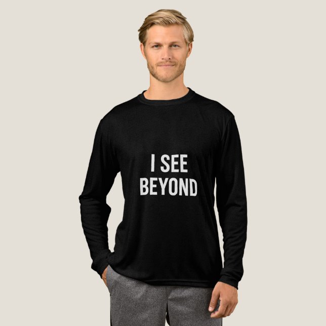 I SEE BEYOND — Spiritual Awakened Third Eye Energy Tri-Blend Shirt (Volle Vorderseite)