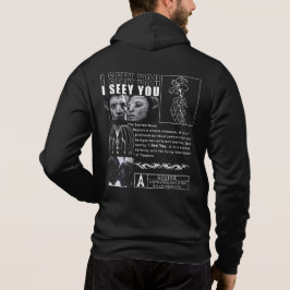 I See You" Soul Connection Art - Minimalist Black Hoodie