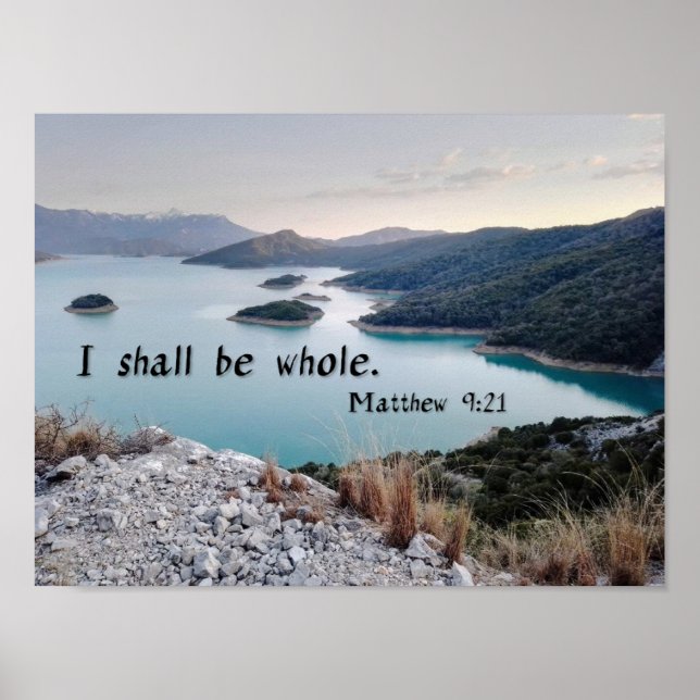 I Shall Be Whole - Bible Verse Art Poster (Vorne)