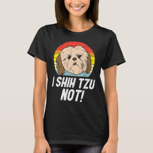 I Shih Tzu Not Sunset Retro Animal Pet Hundebesitz T-Shirt