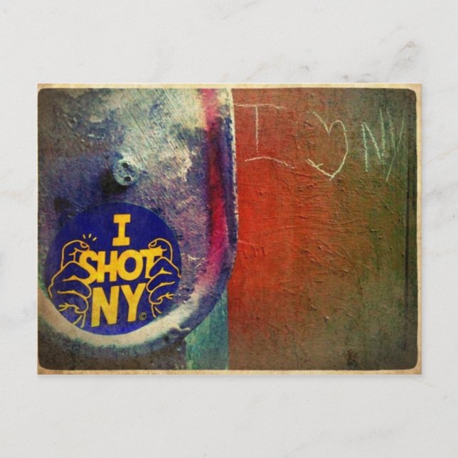 I "SHOT" NY POSTKARTE (Vorderseite)