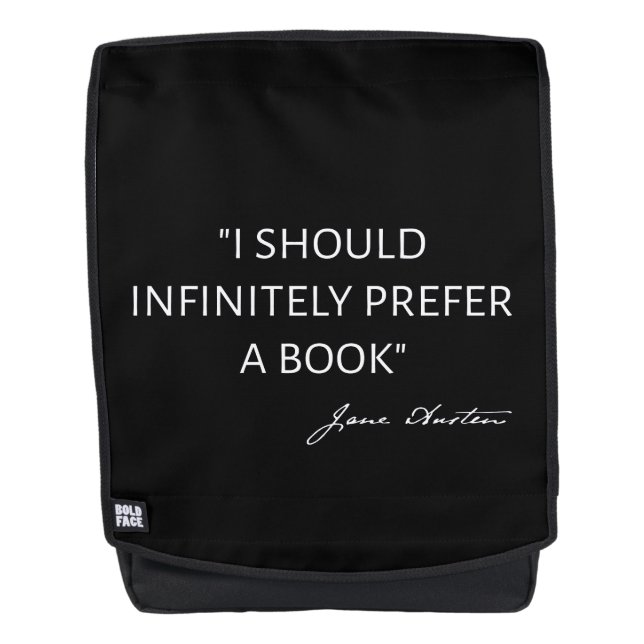 I Should Infinitely Prefer A Book I - Jane Austen Rucksack (Vorderseite)