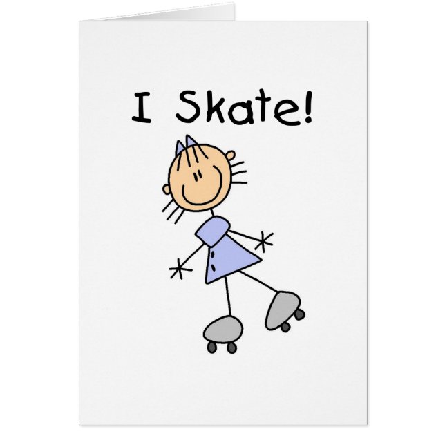 I Skate - Girl Roller Skater (Vorne)