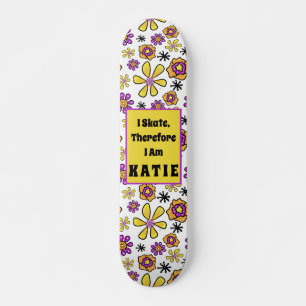 I Skate Groovy Retro - Skateboard für individuelle
