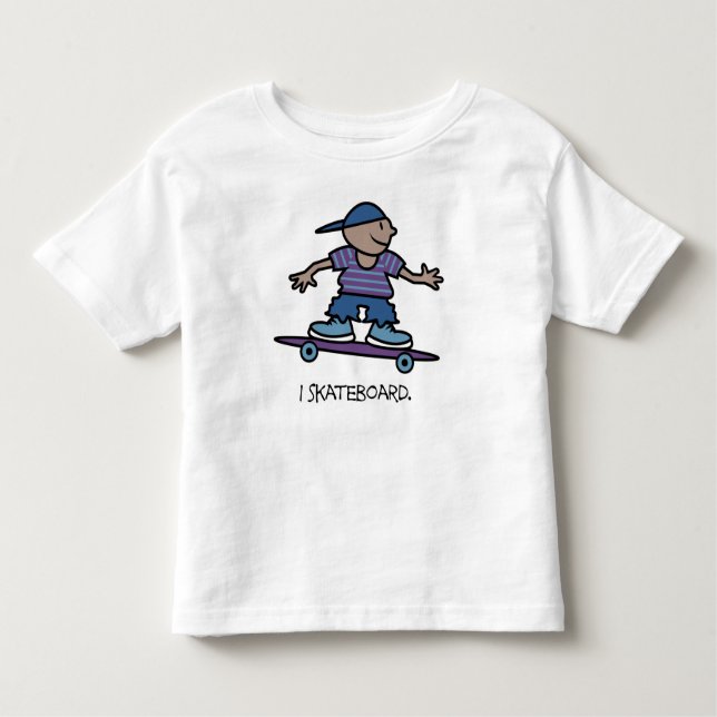 I Skateboard Kinder Kleinkind T-shirt (Vorderseite)