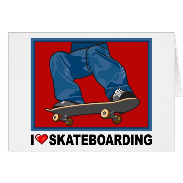 I Skateboarding Liebe (Vorderseite (Horizontal))
