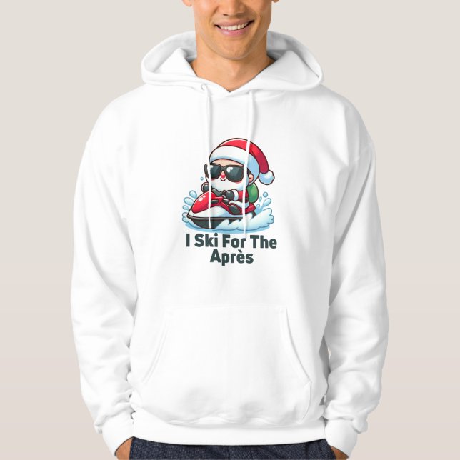 I Ski for the Après - Funny Santa Ski T - Shirt (Vorderseite)