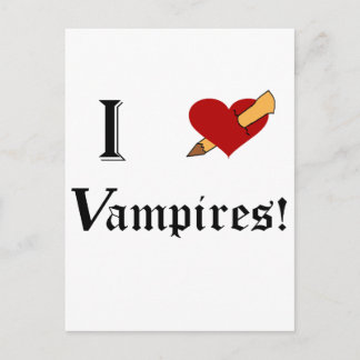 I Slay Vampires Postkarte