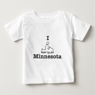I Snowmobile Minnesota Baby T-shirt