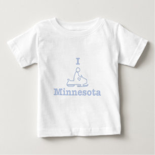 I Snowmobile Minnesota Baby T-shirt