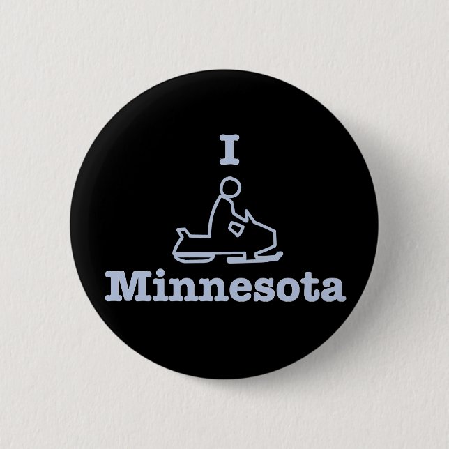 I Snowmobile Minnesota Button (Vorderseite)