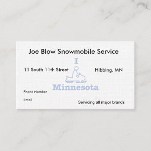 I Snowmobile Minnesota Terminkarte