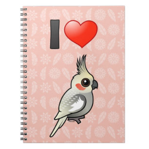 I Spangled Liebe Cockatiels Notizblock