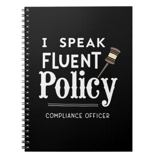 I Speak Fluent Policy – Compliance Officer  Notizblock (Vorderseite)