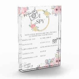 I Spy Baby Shower Game Photo Block