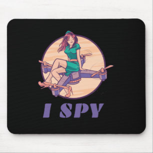 I Spy Drone für Mädchen Mousepad