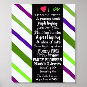 I SPy Hochzeitplakat Poster
