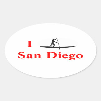 I Stand-up Paddle Board San Diego Aufkleber