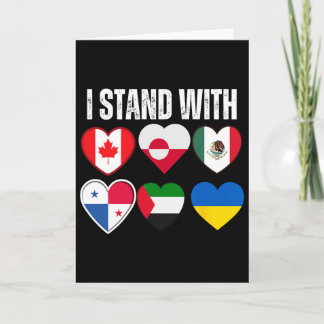 I Stand With Canada Greenland Mexico Panama Gaza U Karte