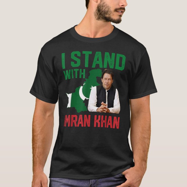 I Stand With Imran Khan PTI Party Pakistan t-shirt (Vorderseite)