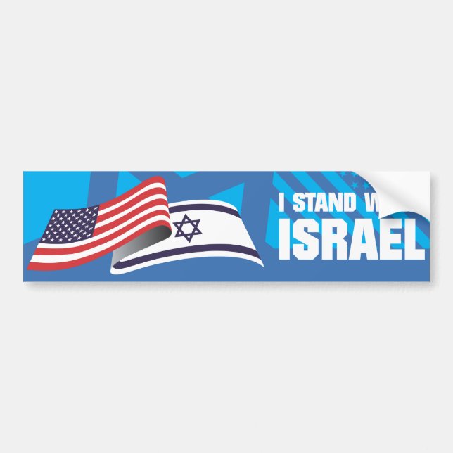 I STAND WITH ISRAEL AUTOAUFKLEBER (Vorne)