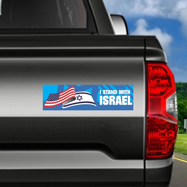 I STAND WITH ISRAEL AUTOAUFKLEBER (Von Creator hochgeladen)