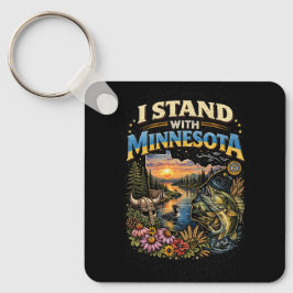 I Stand With Minnesota Schlüsselanhänger