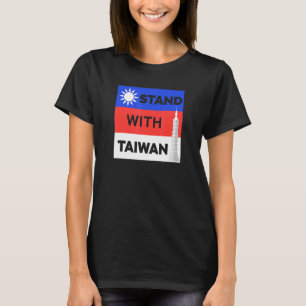I Stand with Taiwan I Liebe Taiwan Flag Taiwanisch T-Shirt