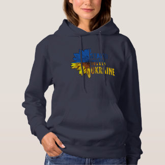 I stand with Ukraine. Sunflower symbol of Peace. Hoodie