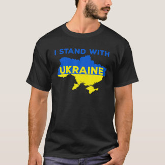 I Stand With Ukraine, Ukraine Flag C Lay Support T-Shirt