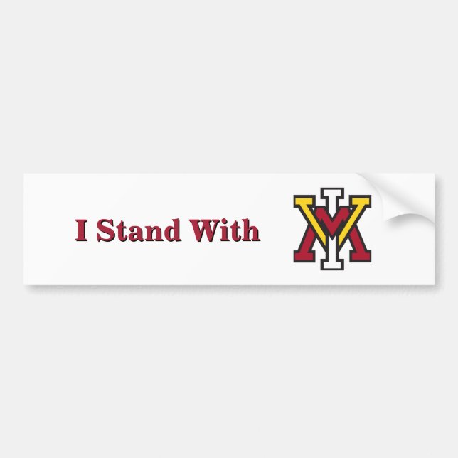 I Stand With VMI  Autoaufkleber (Vorne)