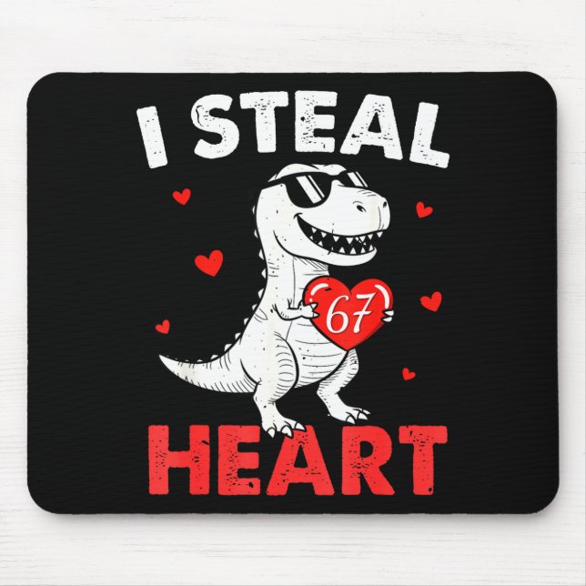 I Steal Hearts 67 Valentines For Boys Girls Kids W Mousepad (Vorne)