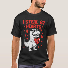 I Steal Hearts Dino Boys Dinosaur Valentines 67 To T-Shirt