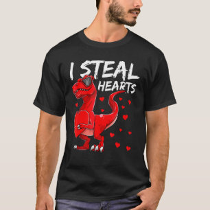 I Steal Hearts Dinosaur Valentinstag Apparel T R T-Shirt