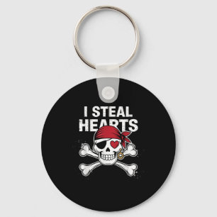 I Steal Hearts Valentinstag Pirate Funny Valenti Schlüsselanhänger