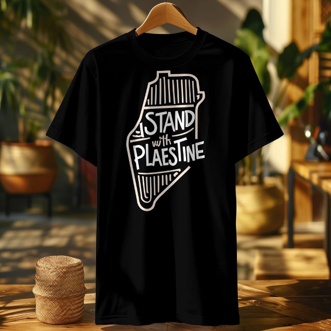 i steht mit Palestinflagge T-Shirt (Von Creator hochgeladen)