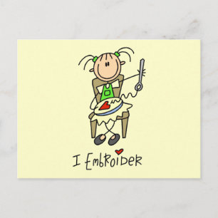 I Sticktücher und Geschenke Postkarte