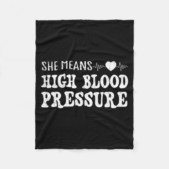 I Still Give Him Butterflies, She Means High Blood Fleecedecke (Vorderseite)