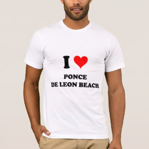 I Strand Florida Liebe Ponce Des Leon T-Shirt