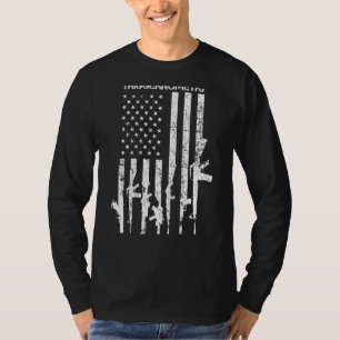 I Study Triggernometry Funny Gun Pro Waffen Flag O T-Shirt