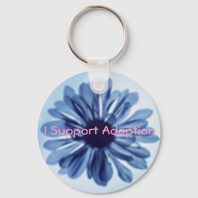 I Support Adoption Schlüsselkette Schlüsselanhänger (Vorderseite)