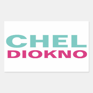 I Support Atty. Chel Diokno CUSTOMIZABLE Rechteckiger Aufkleber