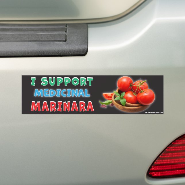 I Support Medicinal Marinara Autoaufkleber (Auf Auto)