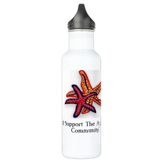 I Support The Autism Community Water Bottle Edelstahlflasche
